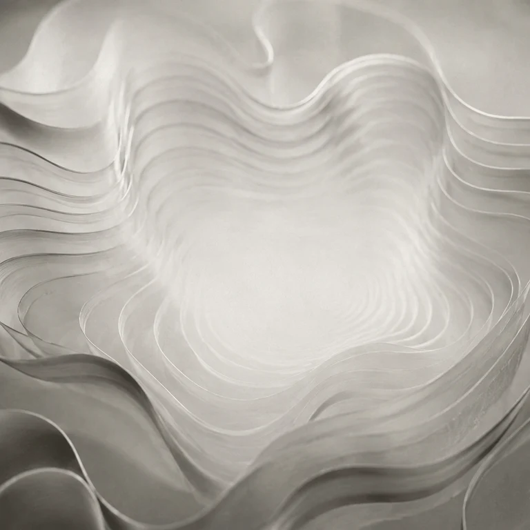 Translucent layers forming a sound wave